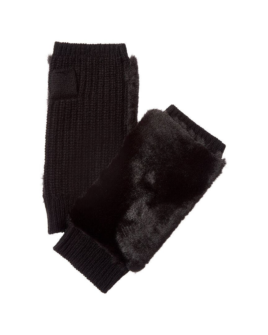 open top cashmere mittens