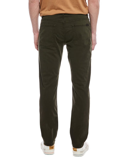 luxe performance dark olive the straight jean
