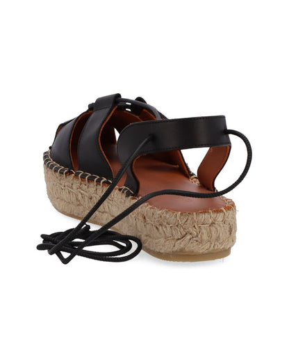 roots leather espadrille