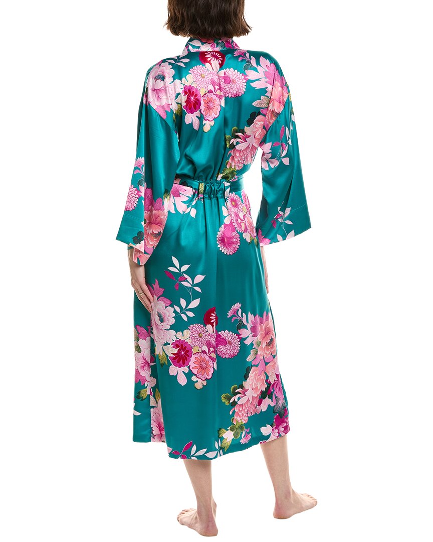 empress print satin robe