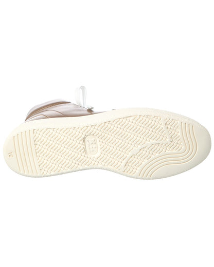 pete weatherproof leather high-top sneaker