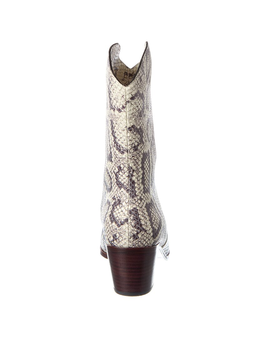claude western croc snake boot