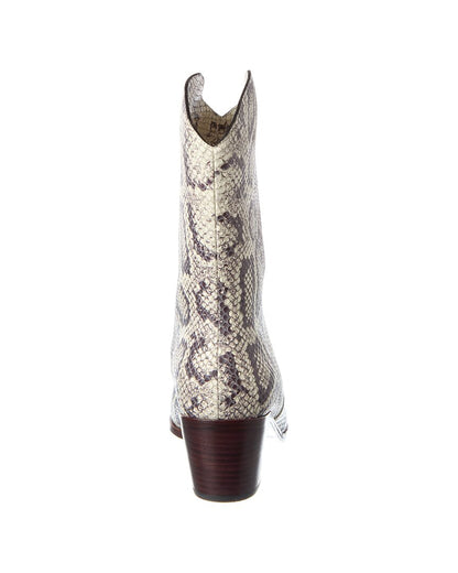 claude western croc snake boot