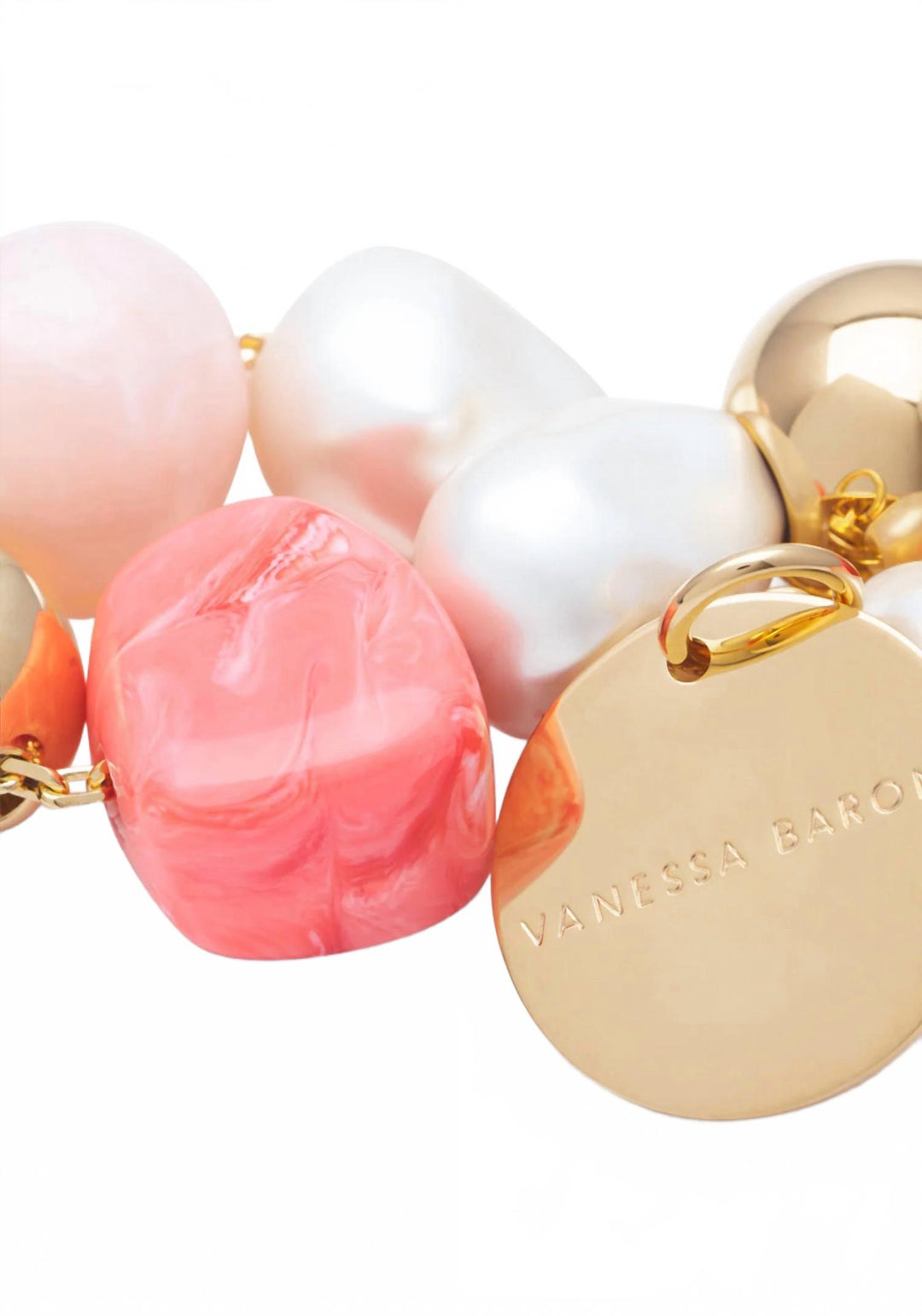women's ibiza bracelet in peach
