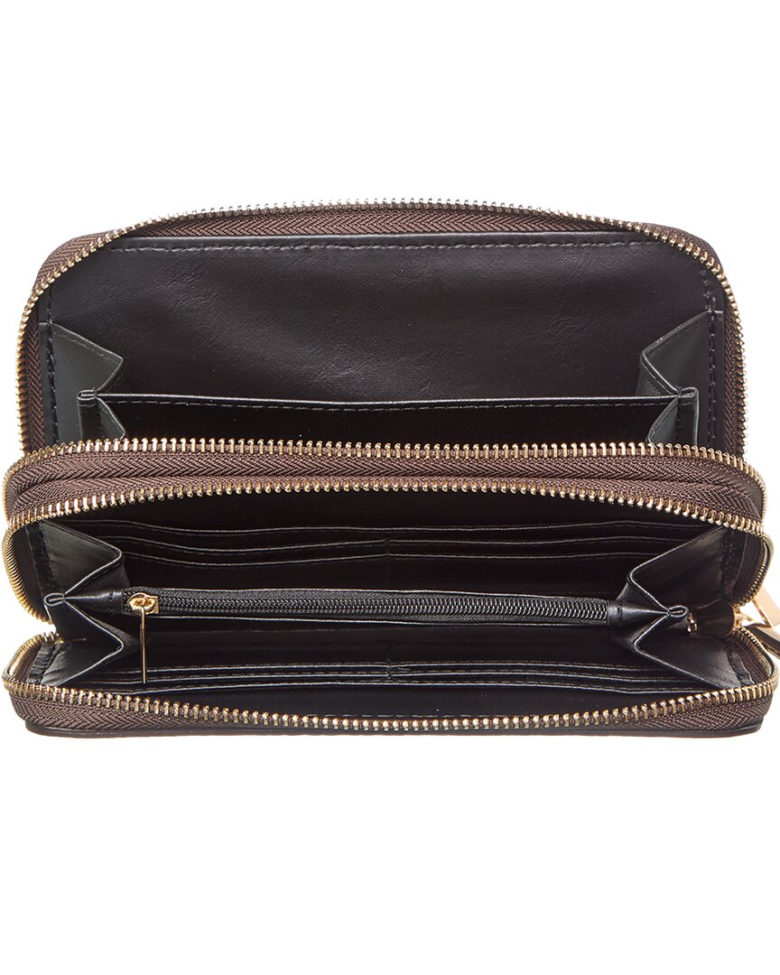 xenia zip leather continental wallet