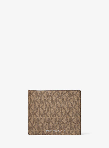 cooper logo billfold wallet with passcase