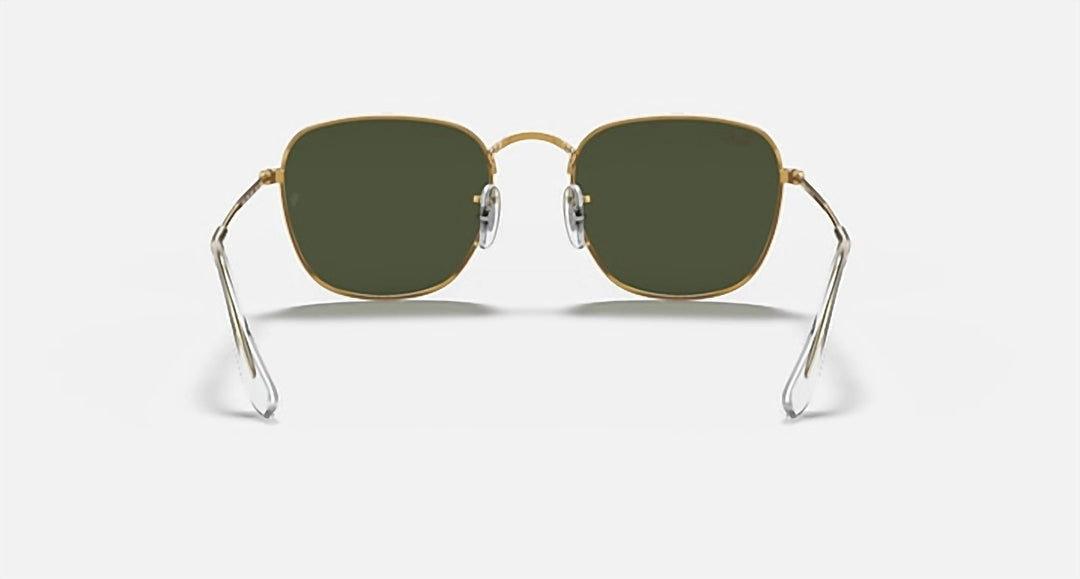 men's frank square sunglasses in polished silver