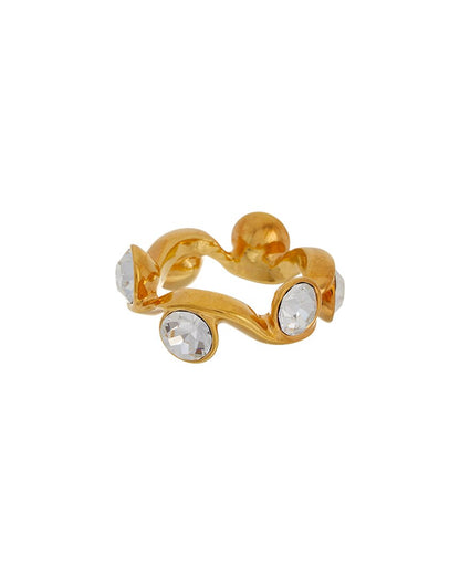 crystal wave ring