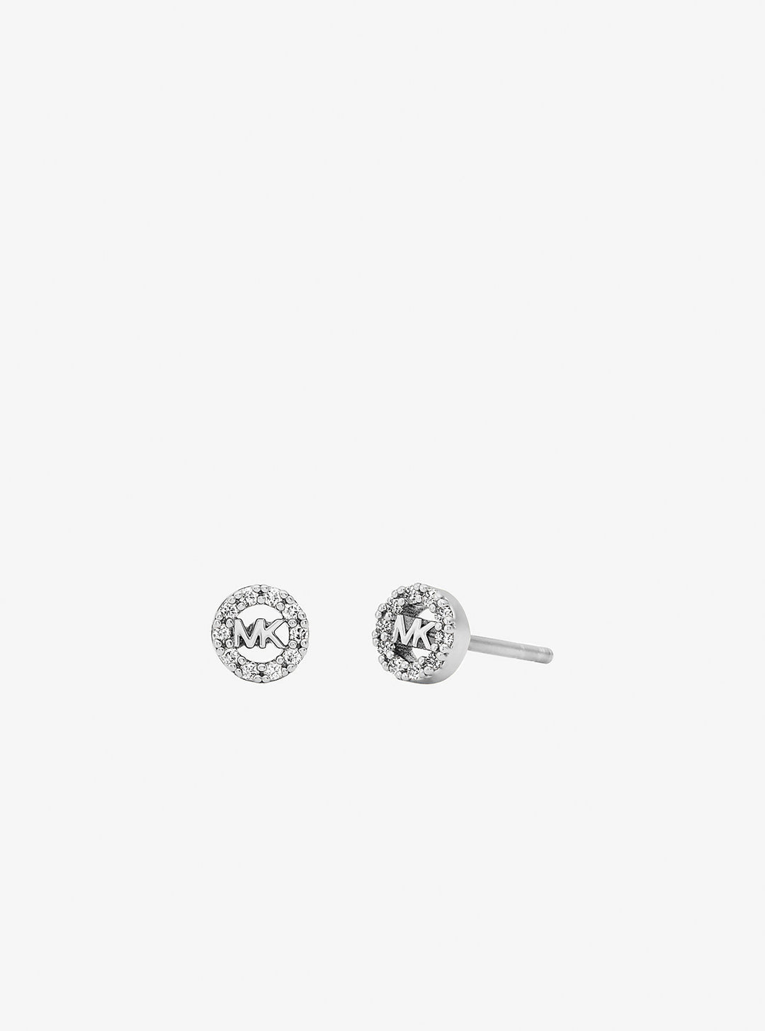 pavé logo bangle and stud earrings gift set