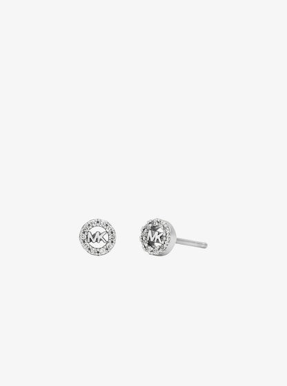 pavé logo bangle and stud earrings gift set