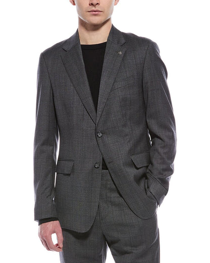 wool-blend modern fit jacket