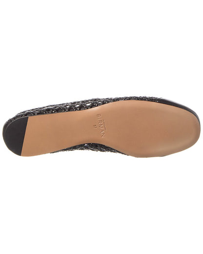tresse leather ballerina flat