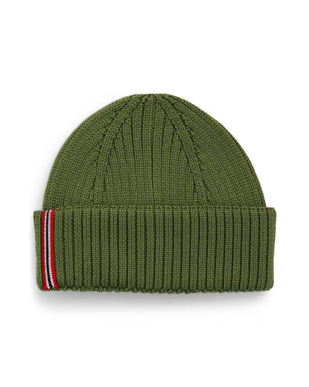 men's merino beanie in faded woad green