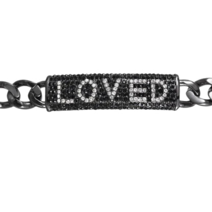 women's love bracelet in black