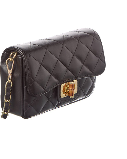 cinzia quilted leather crossbody