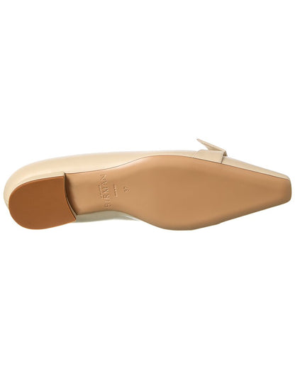 clarita square leather loafer