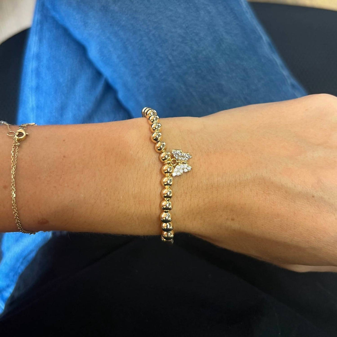 women's hope bracelet in yellow gold
