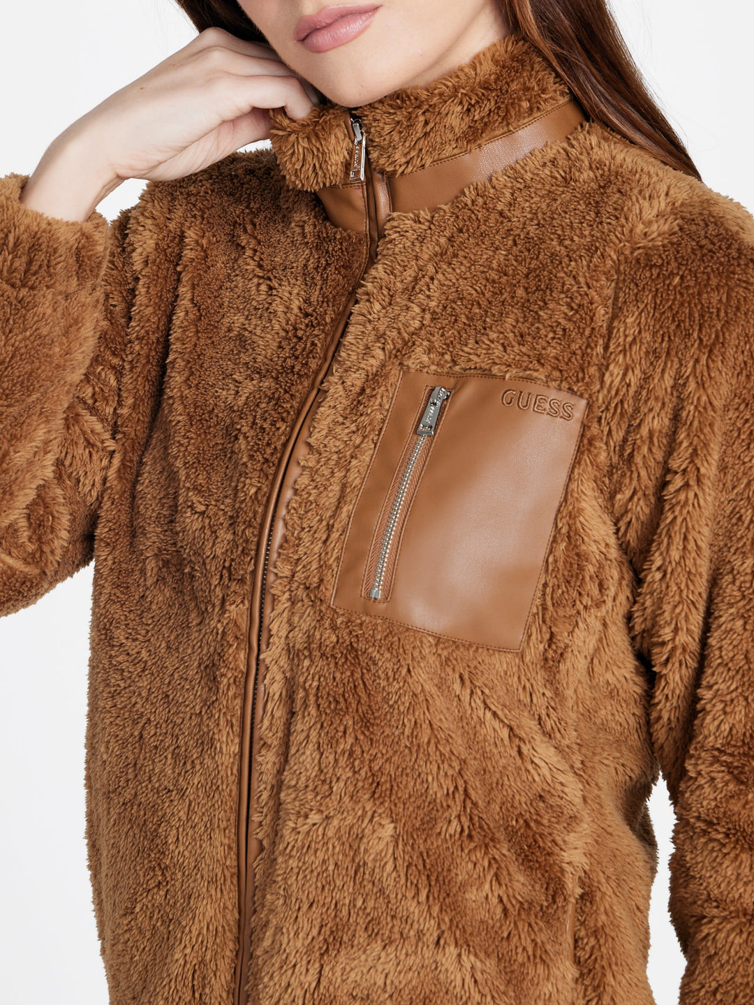 fatima teddy zip sweatshirt