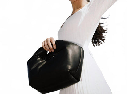 women's mello top handle handbag in black