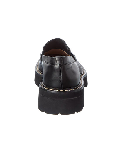 ferragamo leather loafer
