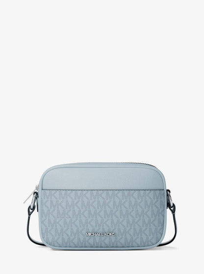 jet set travel small signature logo camera crossbody bag