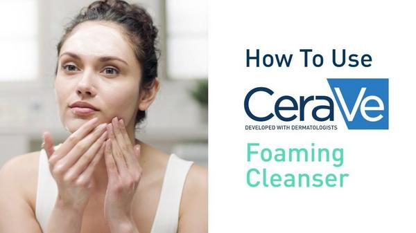 Foaming Facial Cleanser, Gel-Based Face Wash for Balanced to Oily Skin