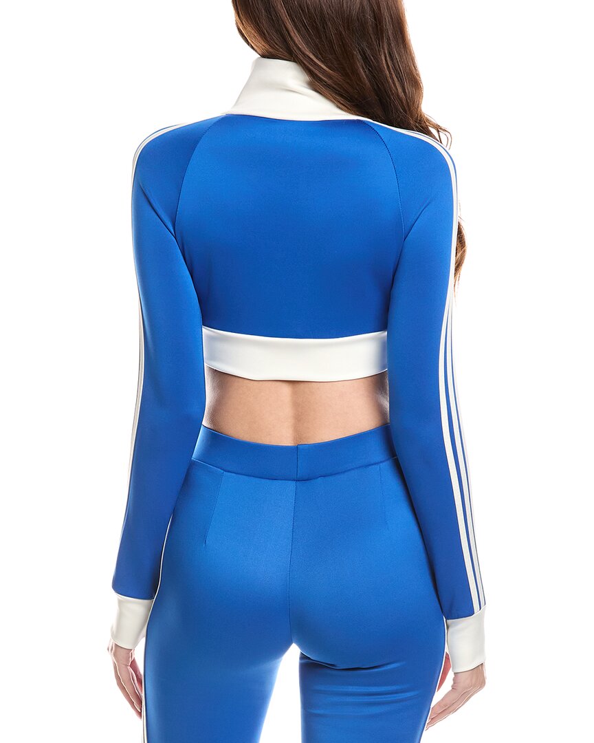 4 stripes two-way zipper cropped track jacket