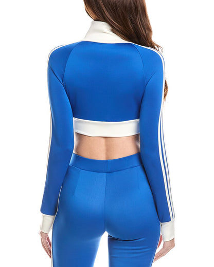 4 stripes two-way zipper cropped track jacket