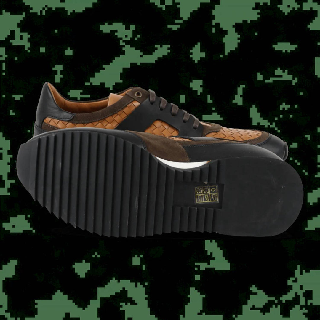 men's aristotle sneakers in brown