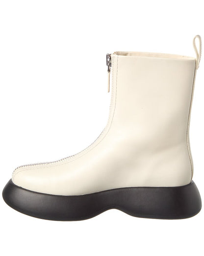 mercer zip leather combat boot