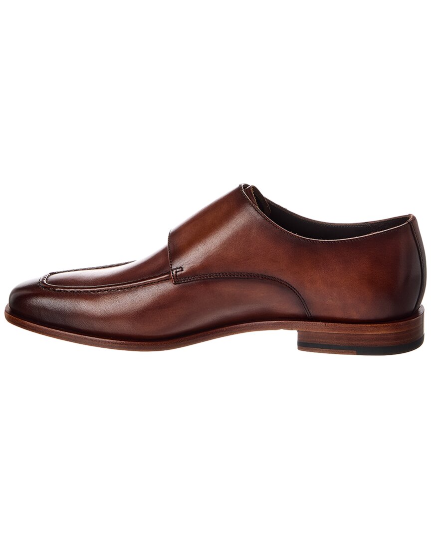 apron double monk leather loafer