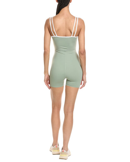 3.5in double straps spaghetti activewear romper