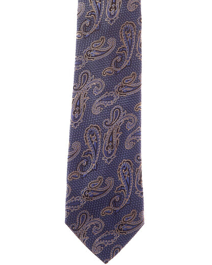 blue paisley silk tie