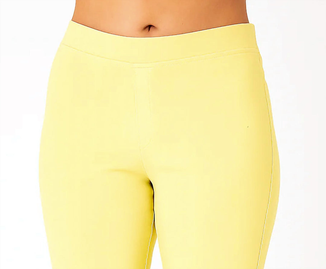 pull-on jeggings in yellow