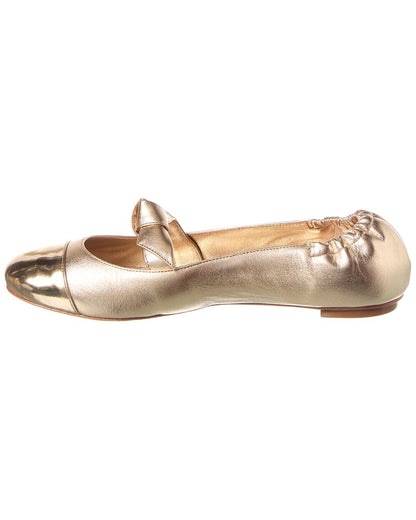 clarita leather ballerina flat