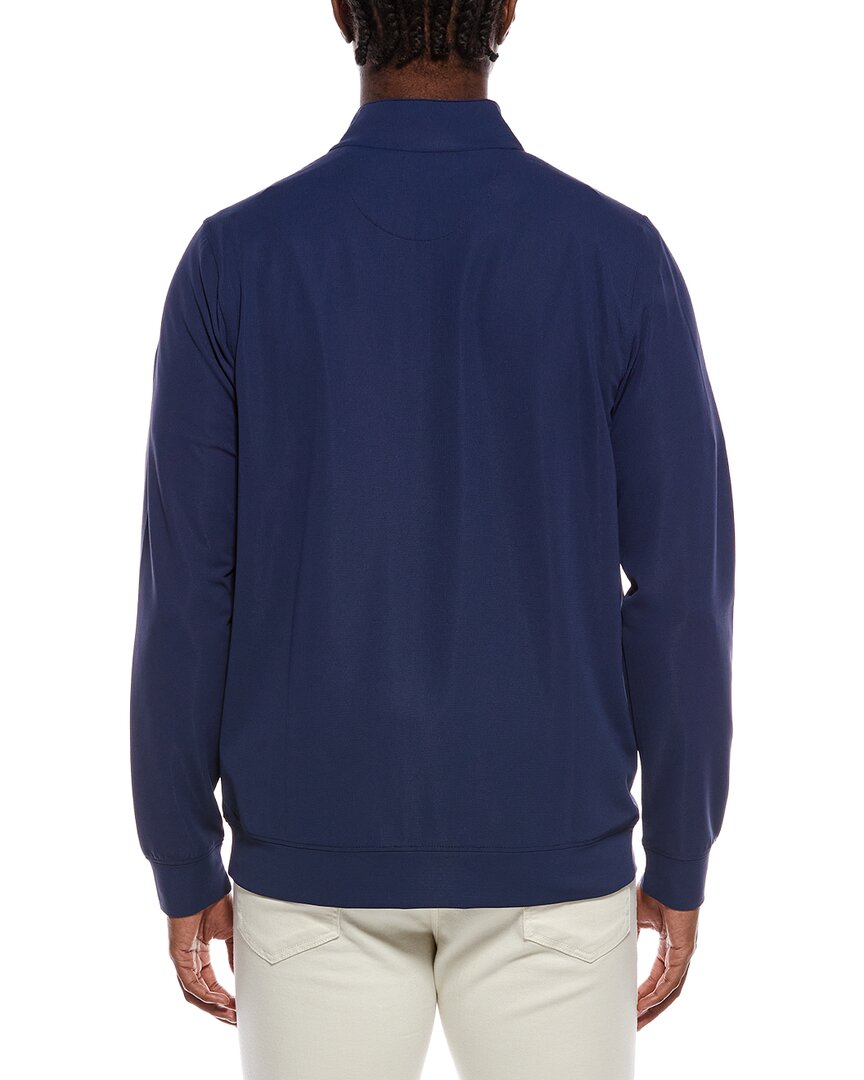 micro grid textured performance 1/4-zip pullover