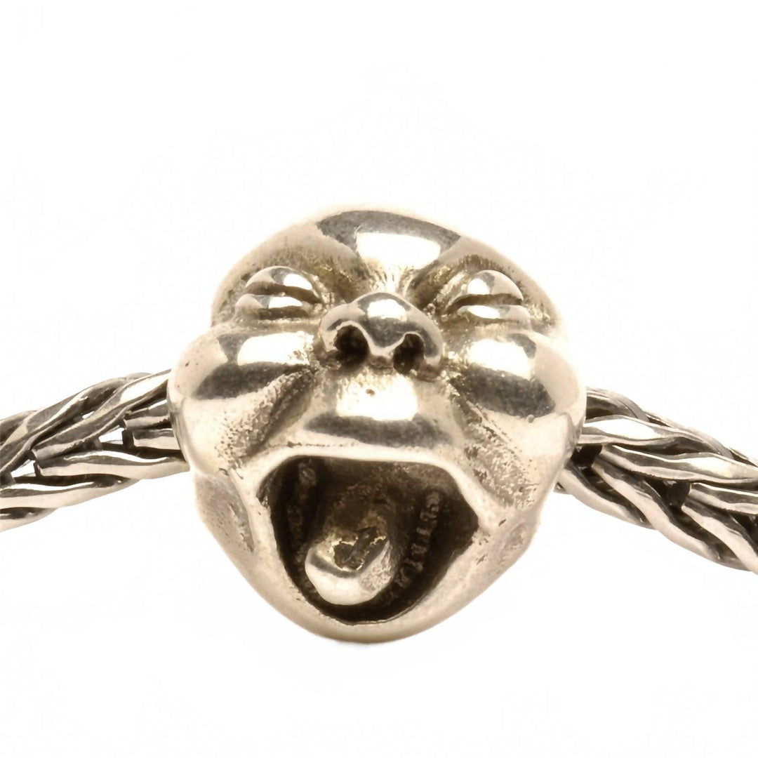 women's baby bead charm in silver