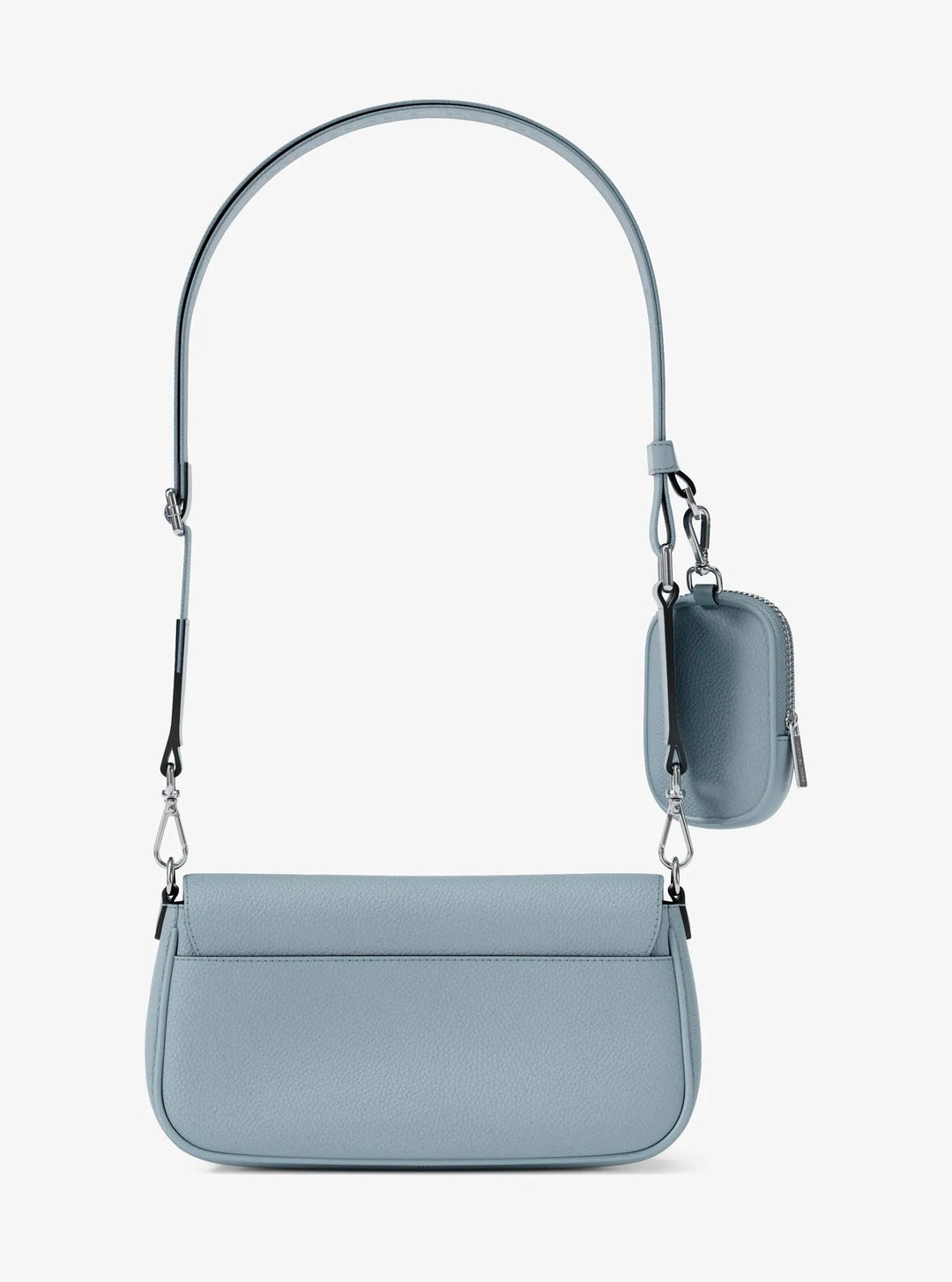 jet set travel small pebbled leather crossbody bag with pouch