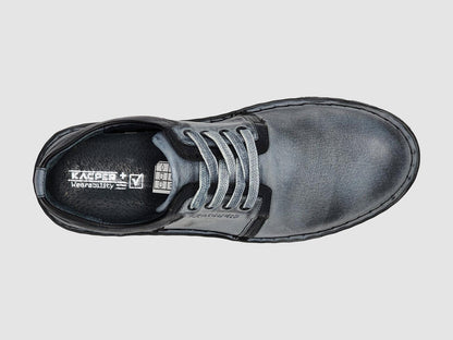 men's frosty leather shoes in grey