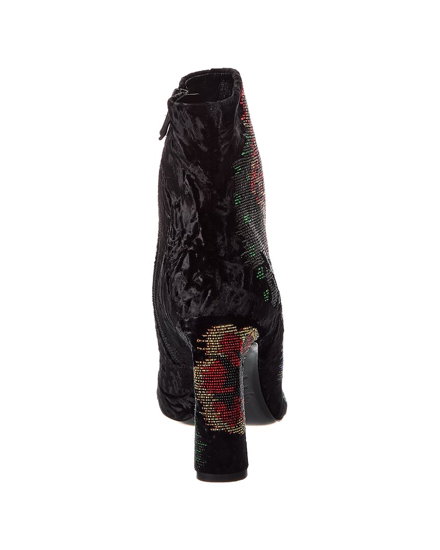 chunky velvet boot