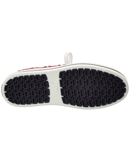 call me vivier patch canvas & leather sneaker