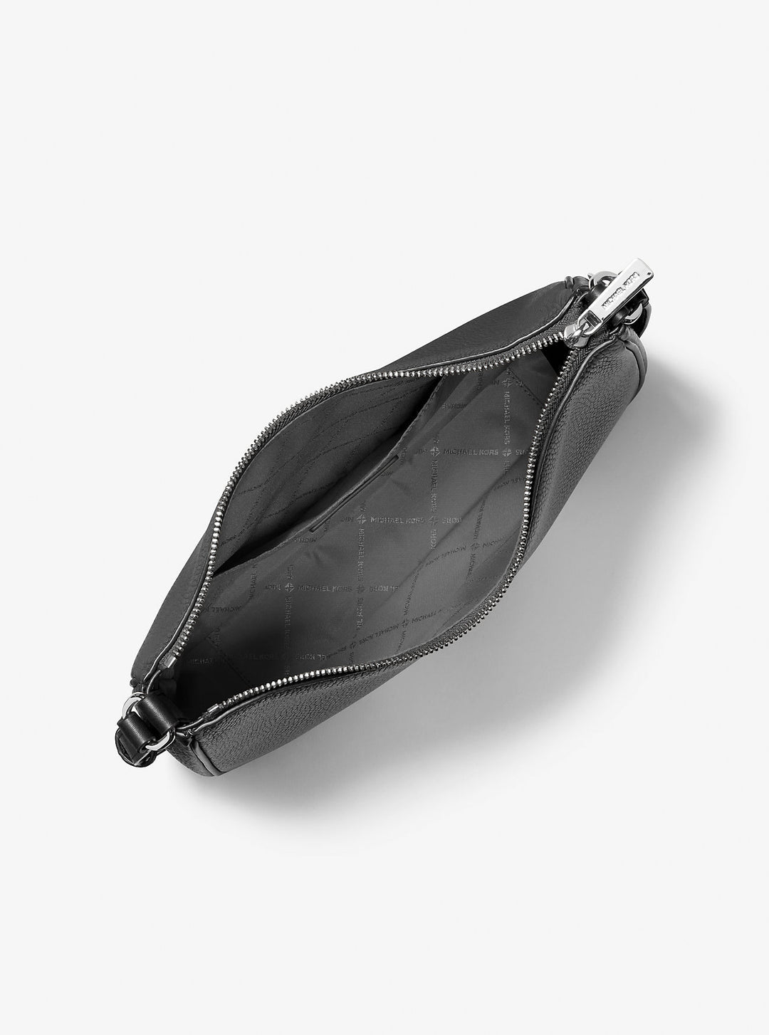 nayla medium pebbled leather messenger bag