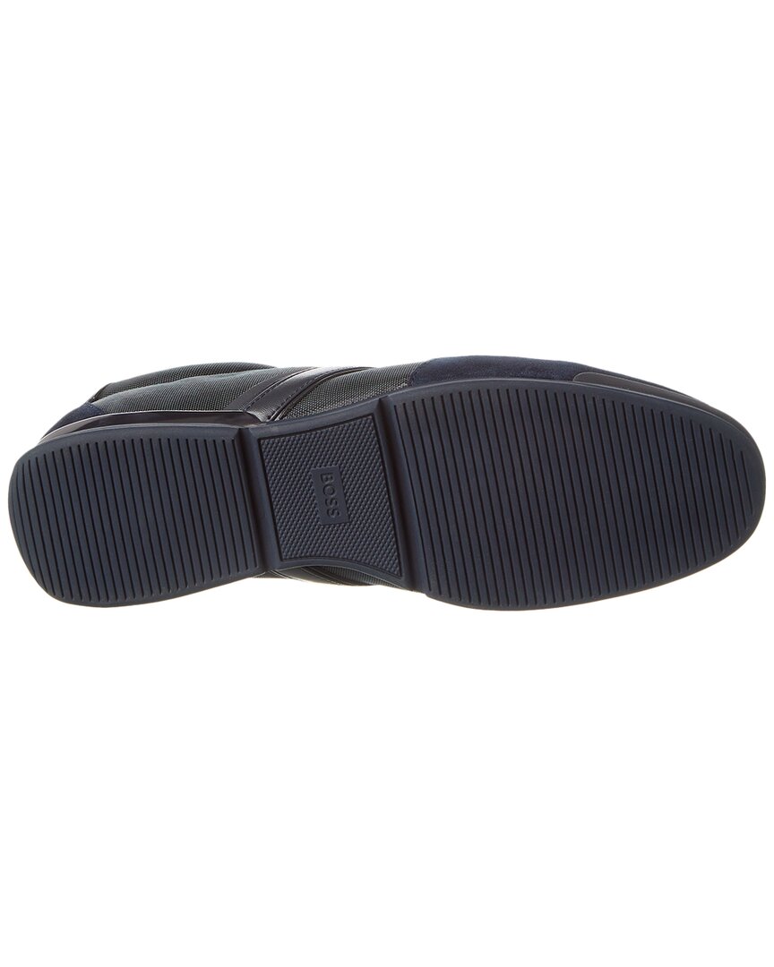 saturn leather-trim sneaker