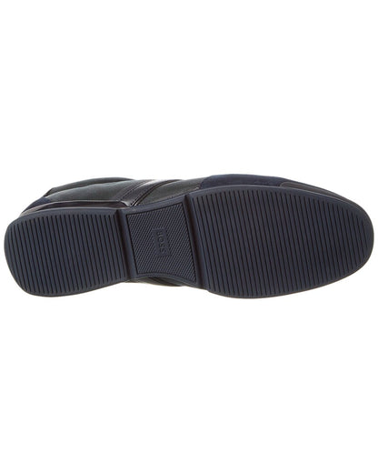 saturn leather-trim sneaker
