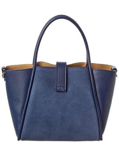 tate leather & suede tote