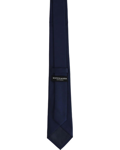 solid navy tie
