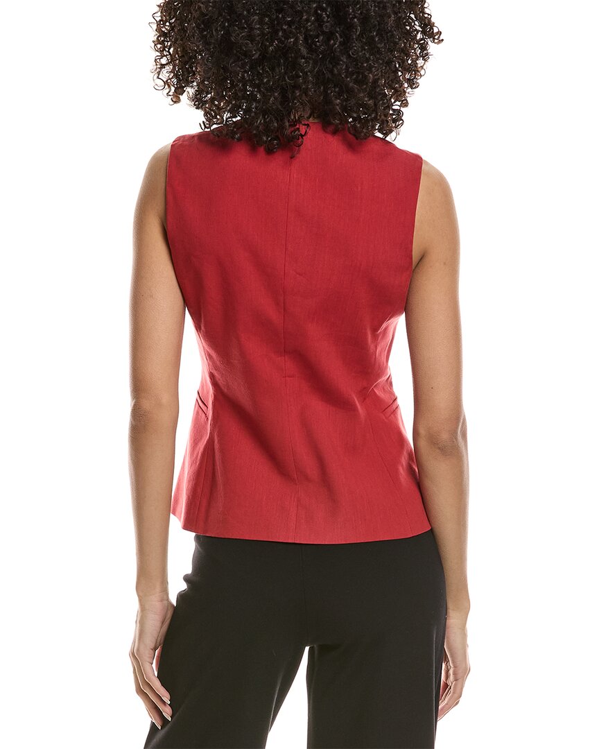 linen-blend vest