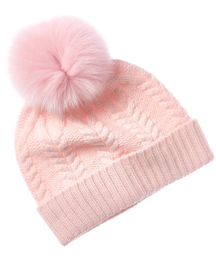 sofiacashmere chunky cable cashmere hat