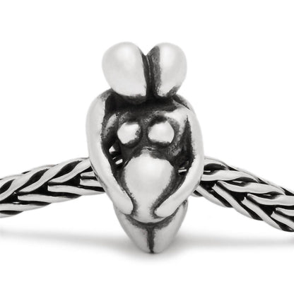 women's expectation bead charm in silver