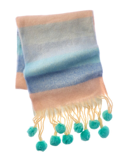 fringe plush scarf